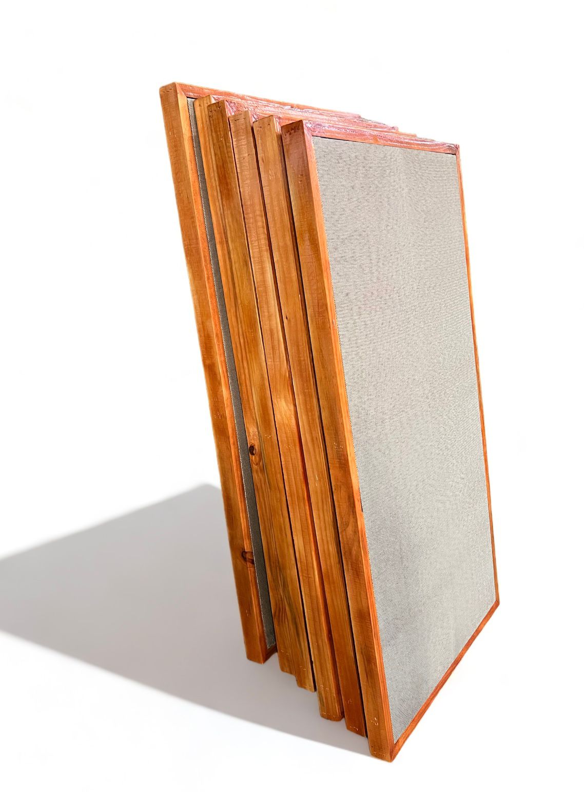 4 Painel Acústico 125x65x5 Cm Com Moldura Lã 96kgm3