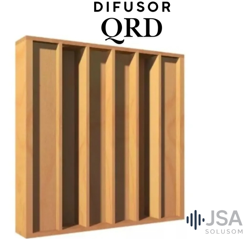 Difusor Acústico QRD MDF Cru